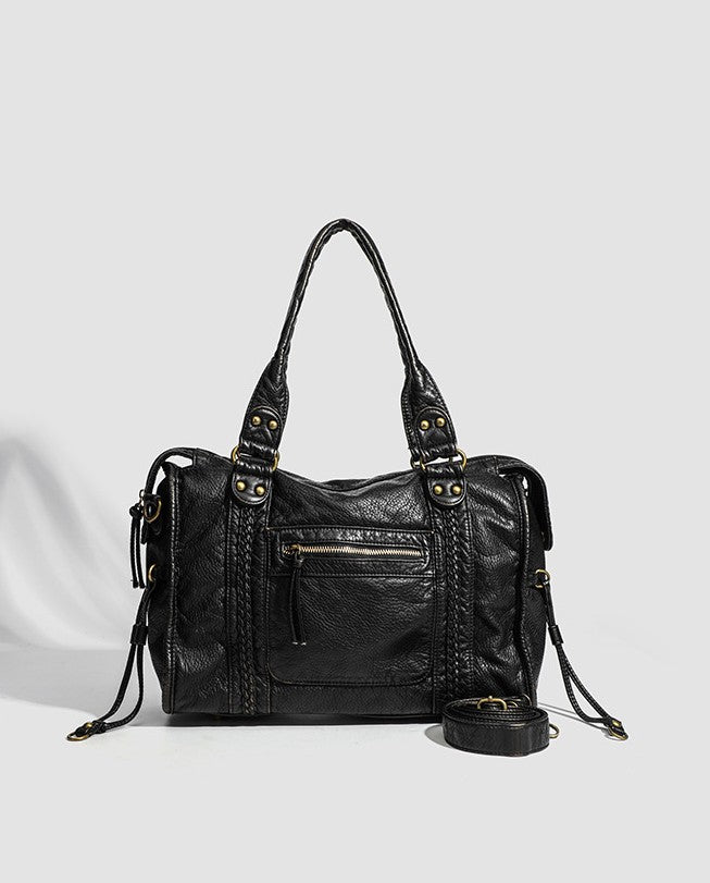 Black Leather Handbag