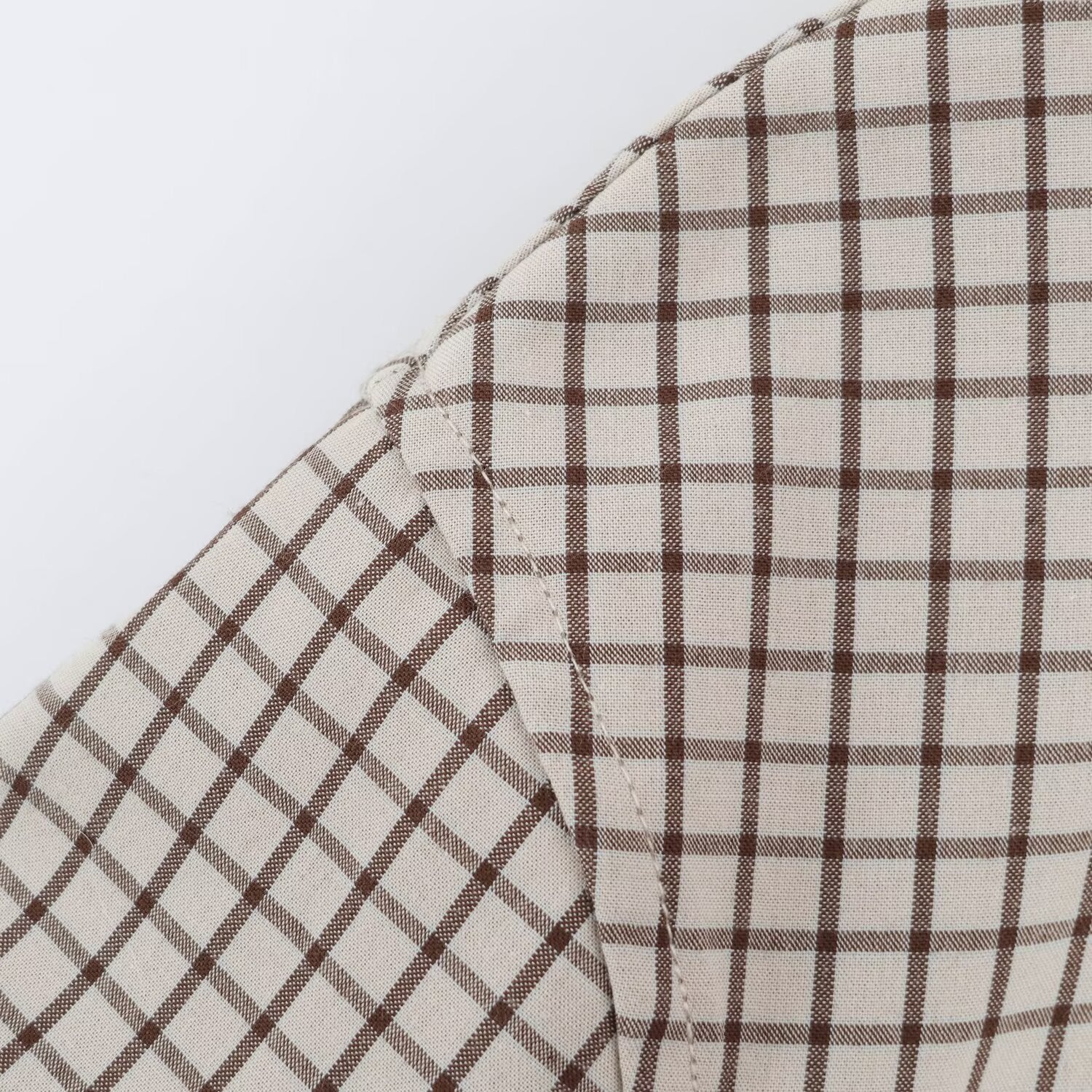 Plaid Hooded Jacket