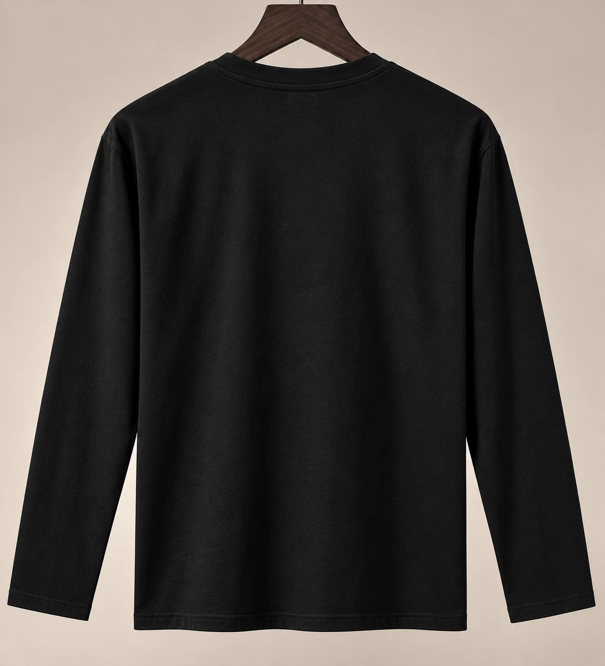 Black Essential Long Sleeve Tee