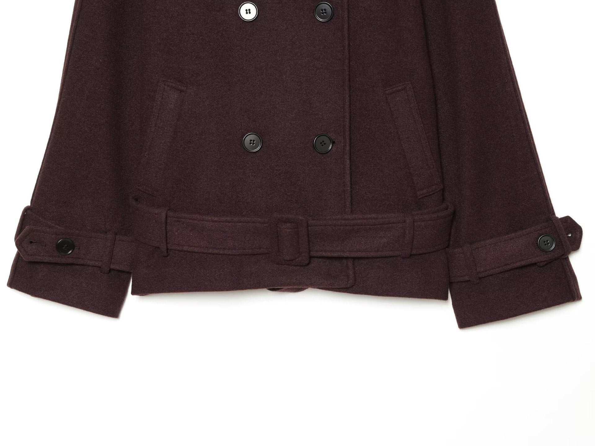 Double-Breasted Belted Coat