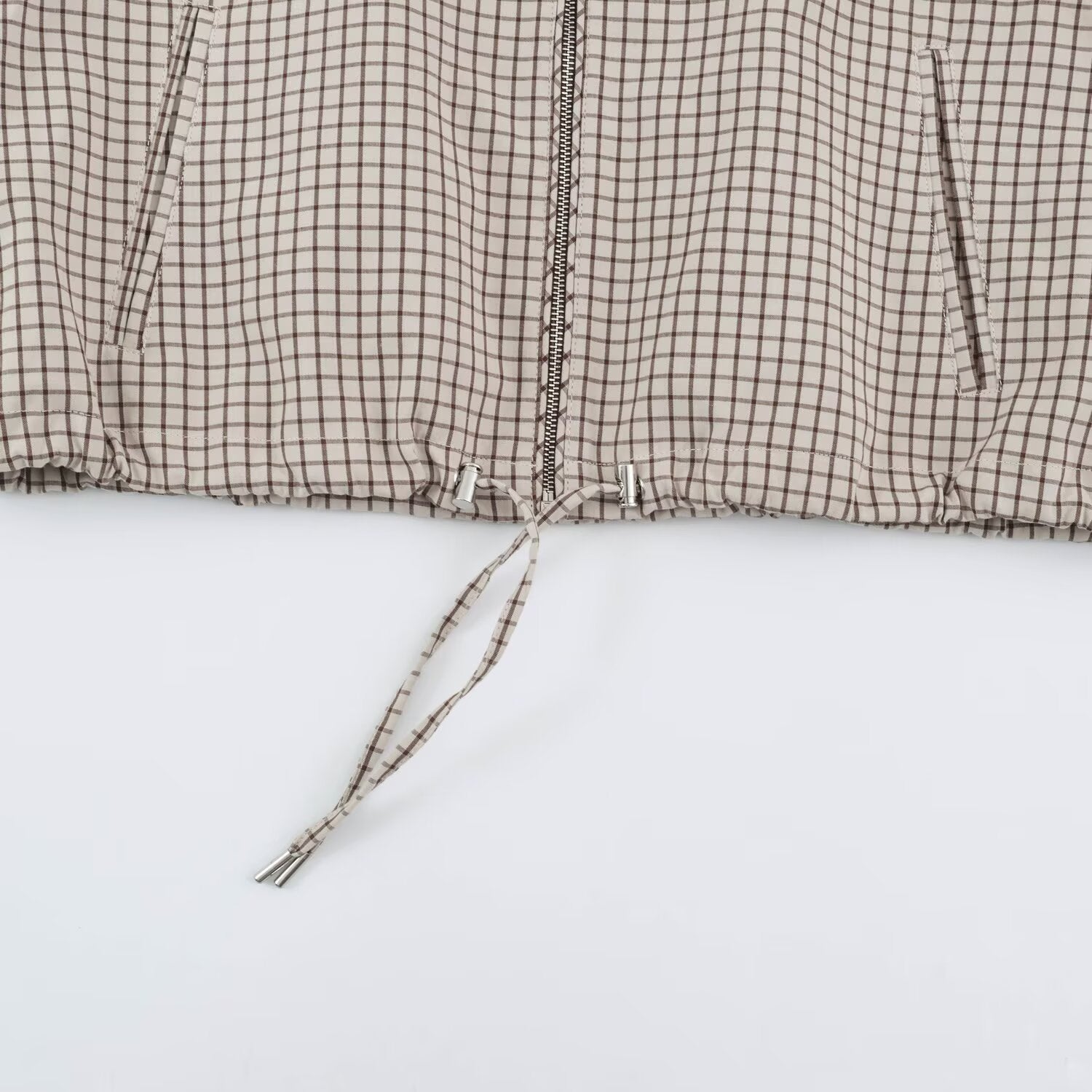 Plaid Hooded Jacket