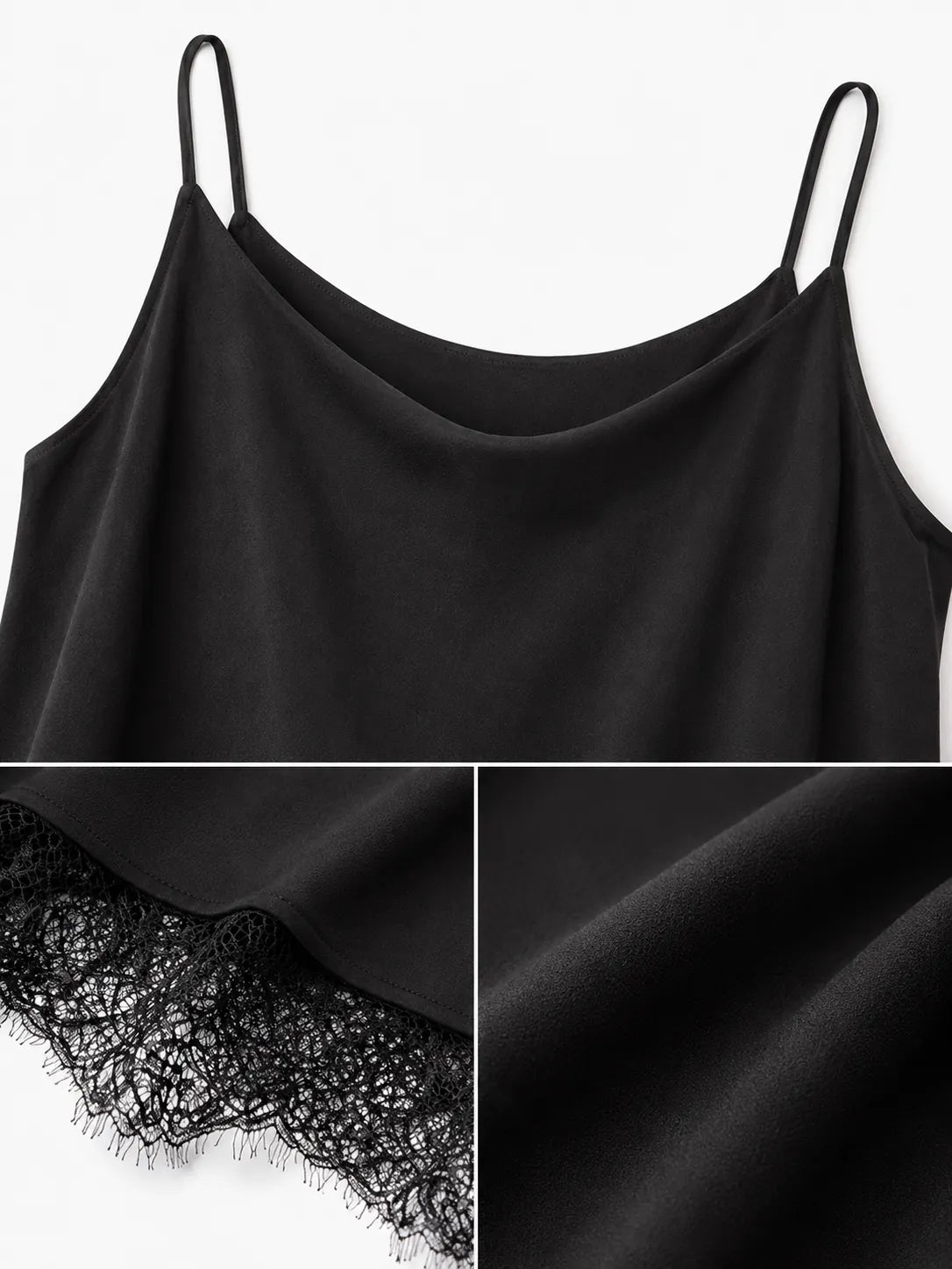 Noir Lace Cami Top