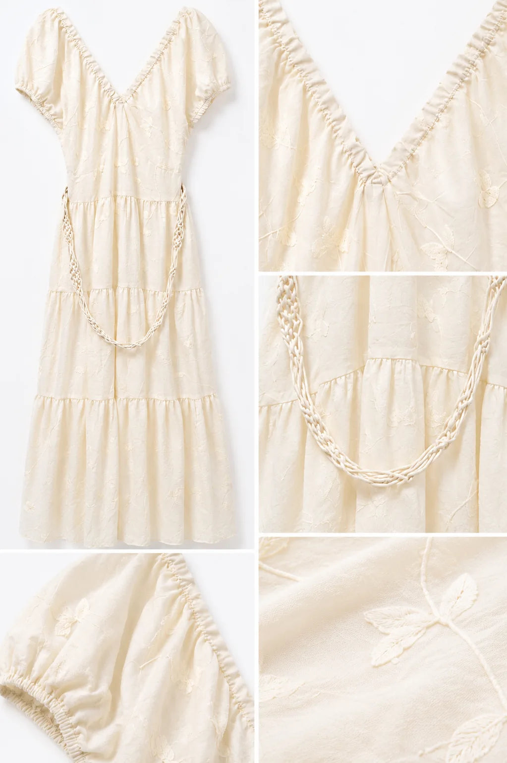 Ivory Embroidered Maxi Dress