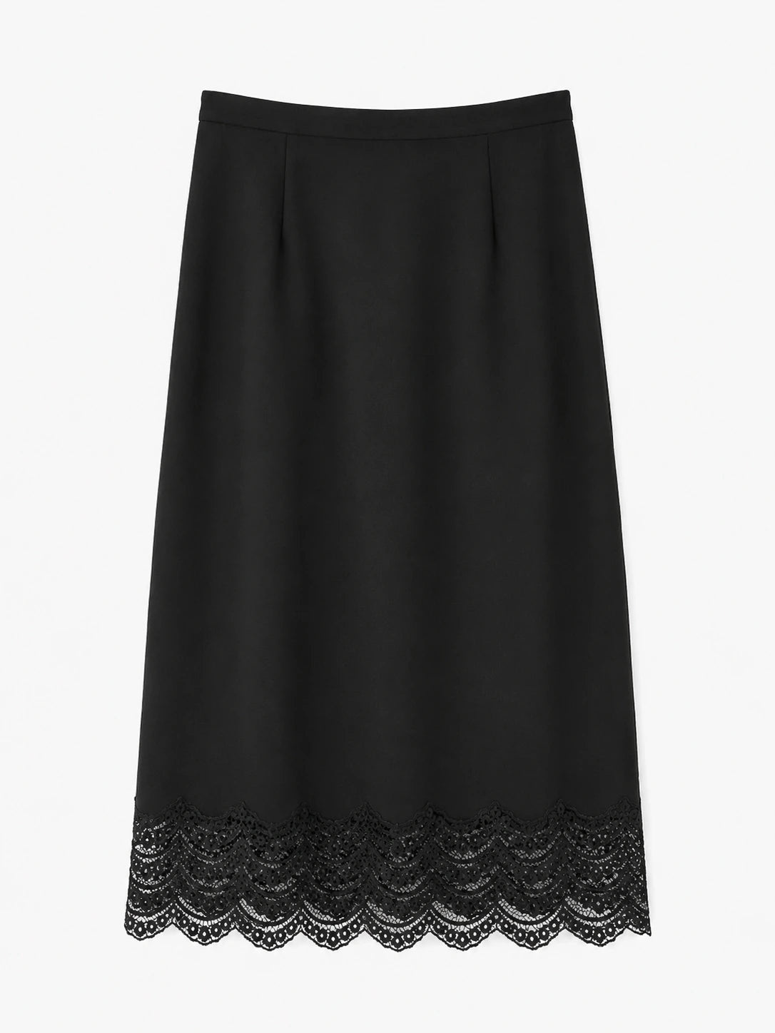 Noir Lace Midi Skirt