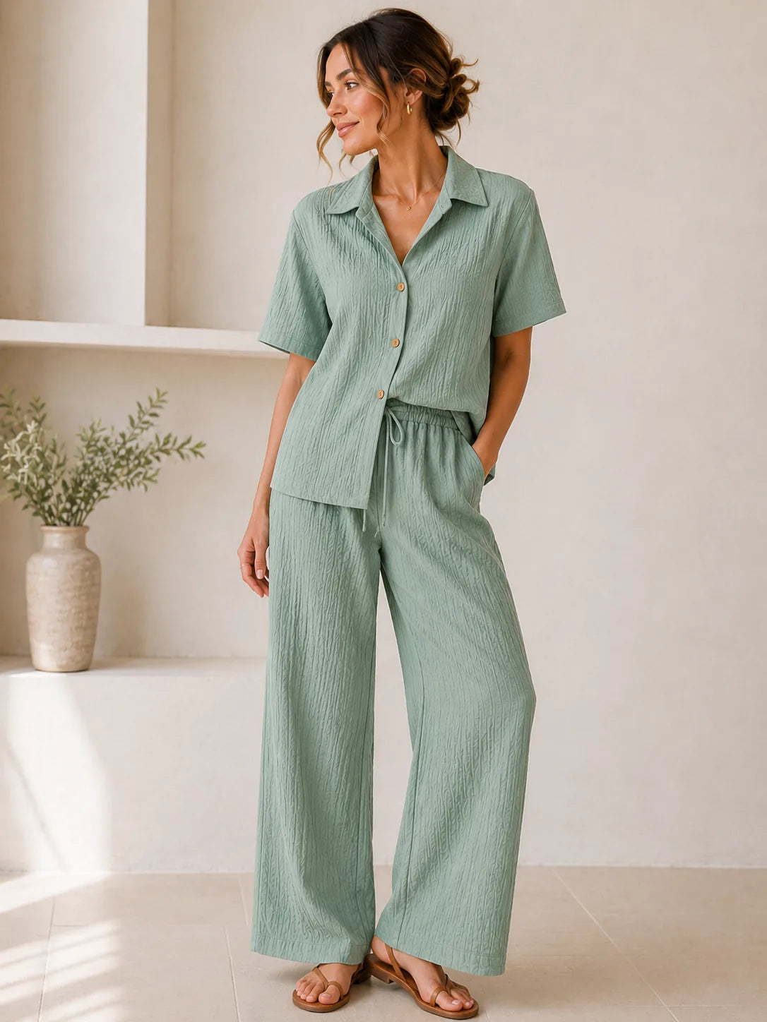 Sage Breeze Co-Ord Set