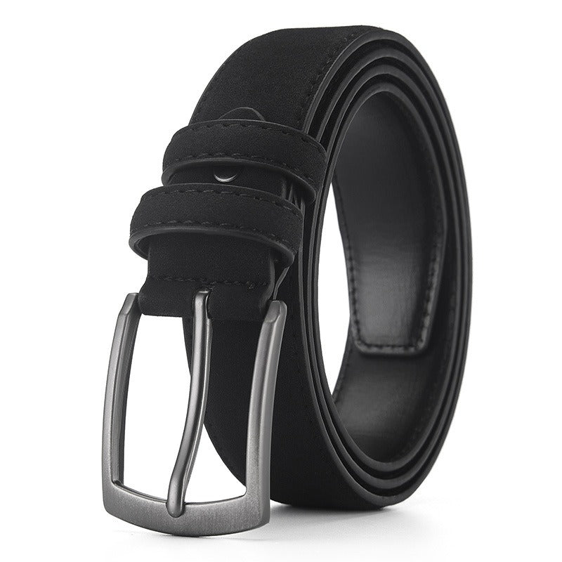 Men's suede leather belt