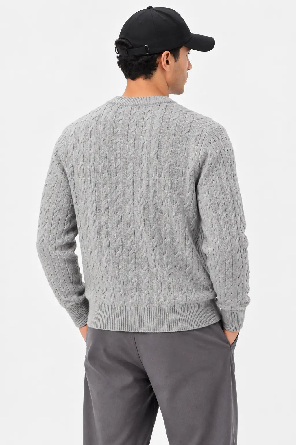 Cable Knit Button Cardigan