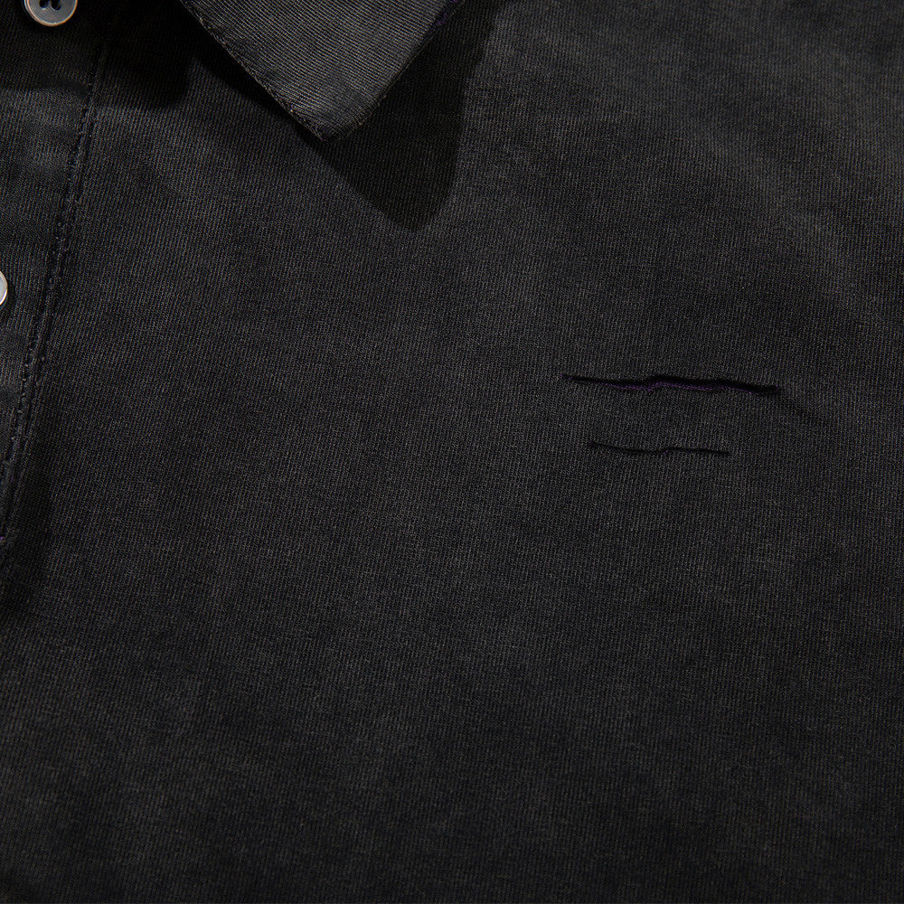 Acid Wash Polo Shirt