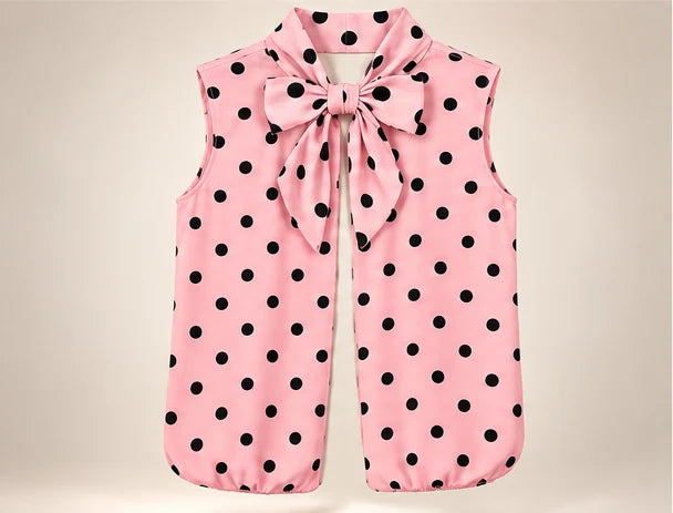 Pink Polka Dot Sleeveless