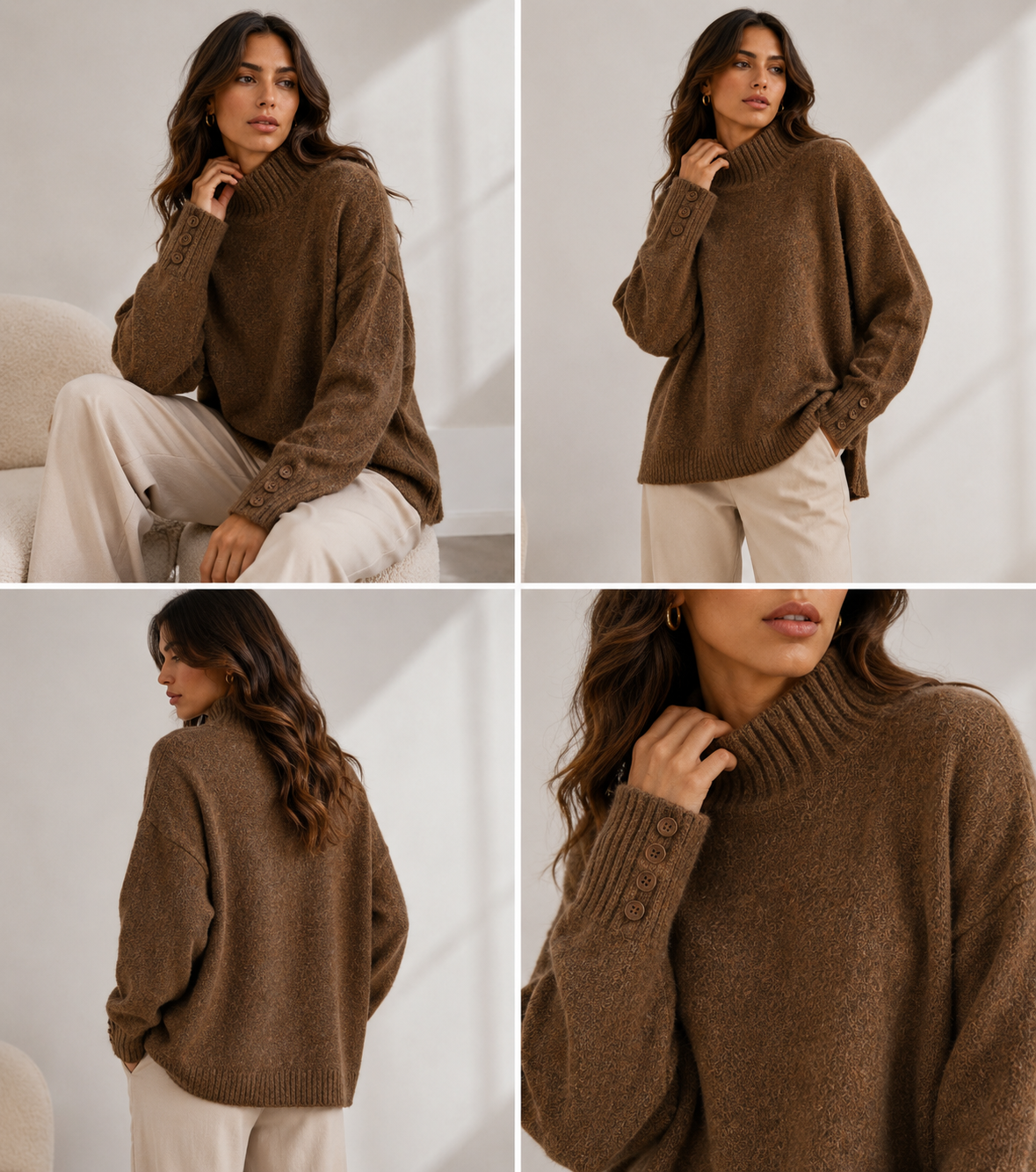Brown Knit Sweater