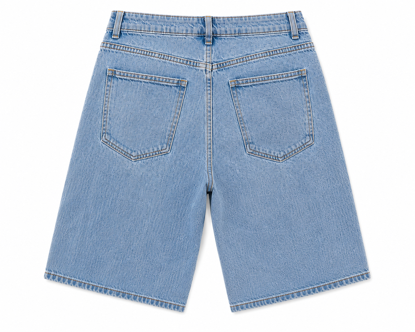 Short en jean bermuda classique taille haute