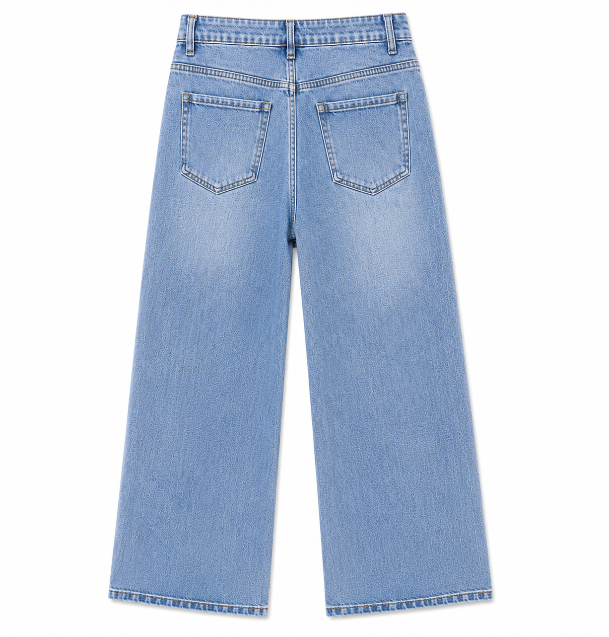 High-Waisted Wide-Leg Classic Jeans