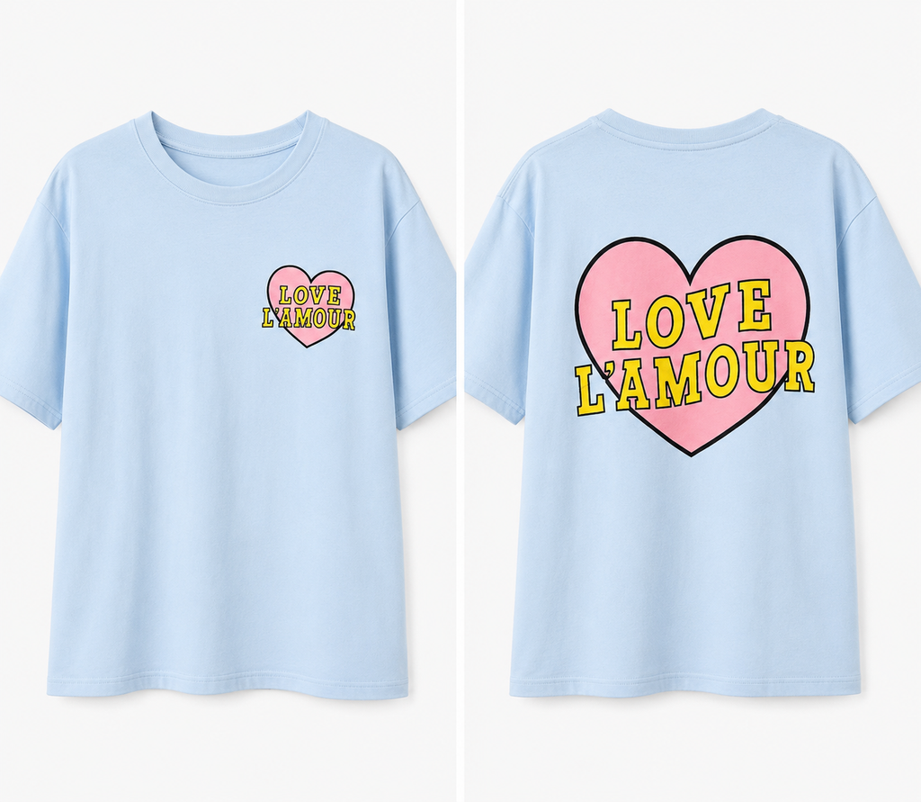 LOVE L'AMOUR Oversized Graphic Tee
