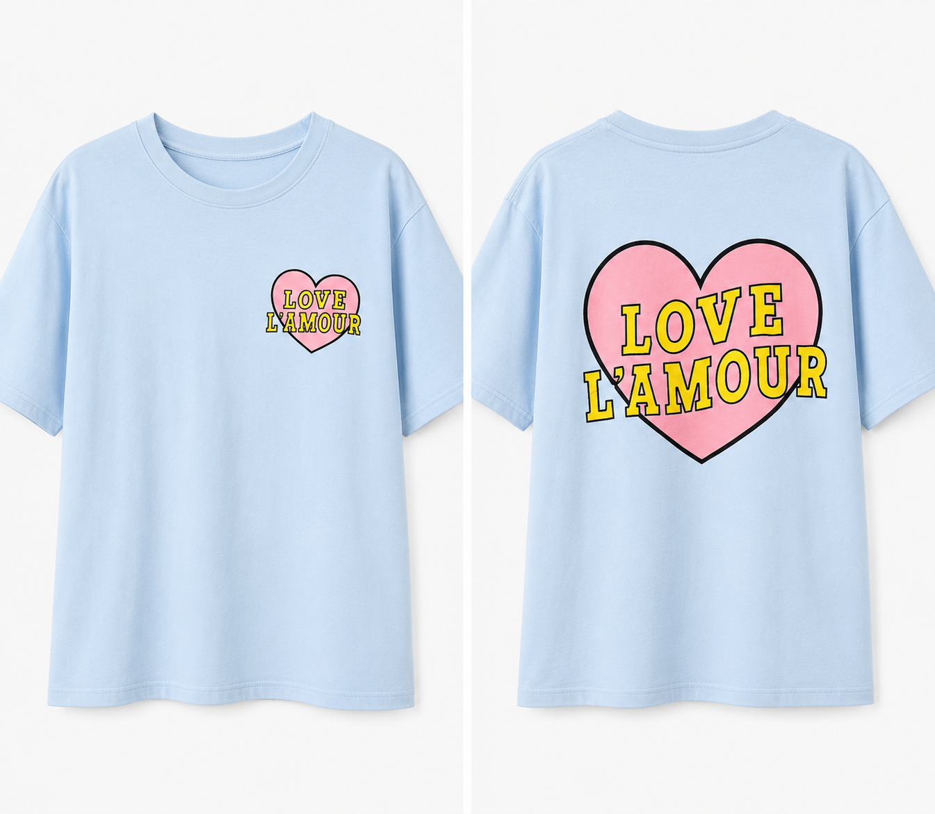 LOVE L'AMOUR Oversized T-Shirt mit Grafik