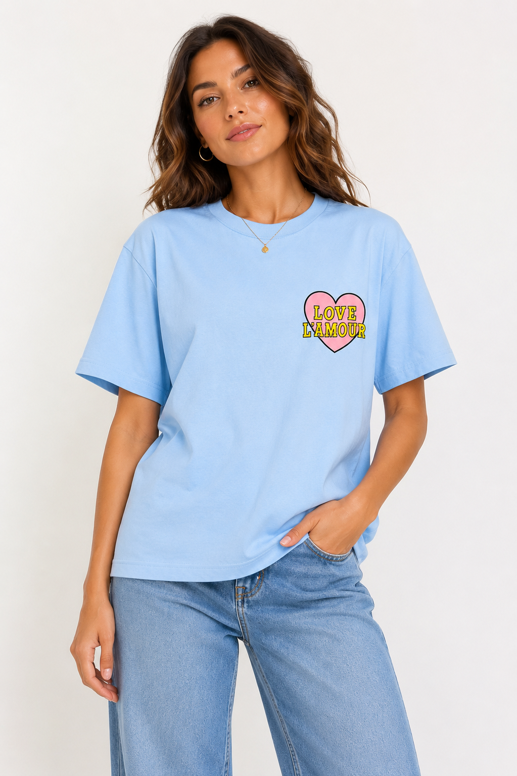 LOVE L'AMOUR Oversized T-Shirt mit Grafik