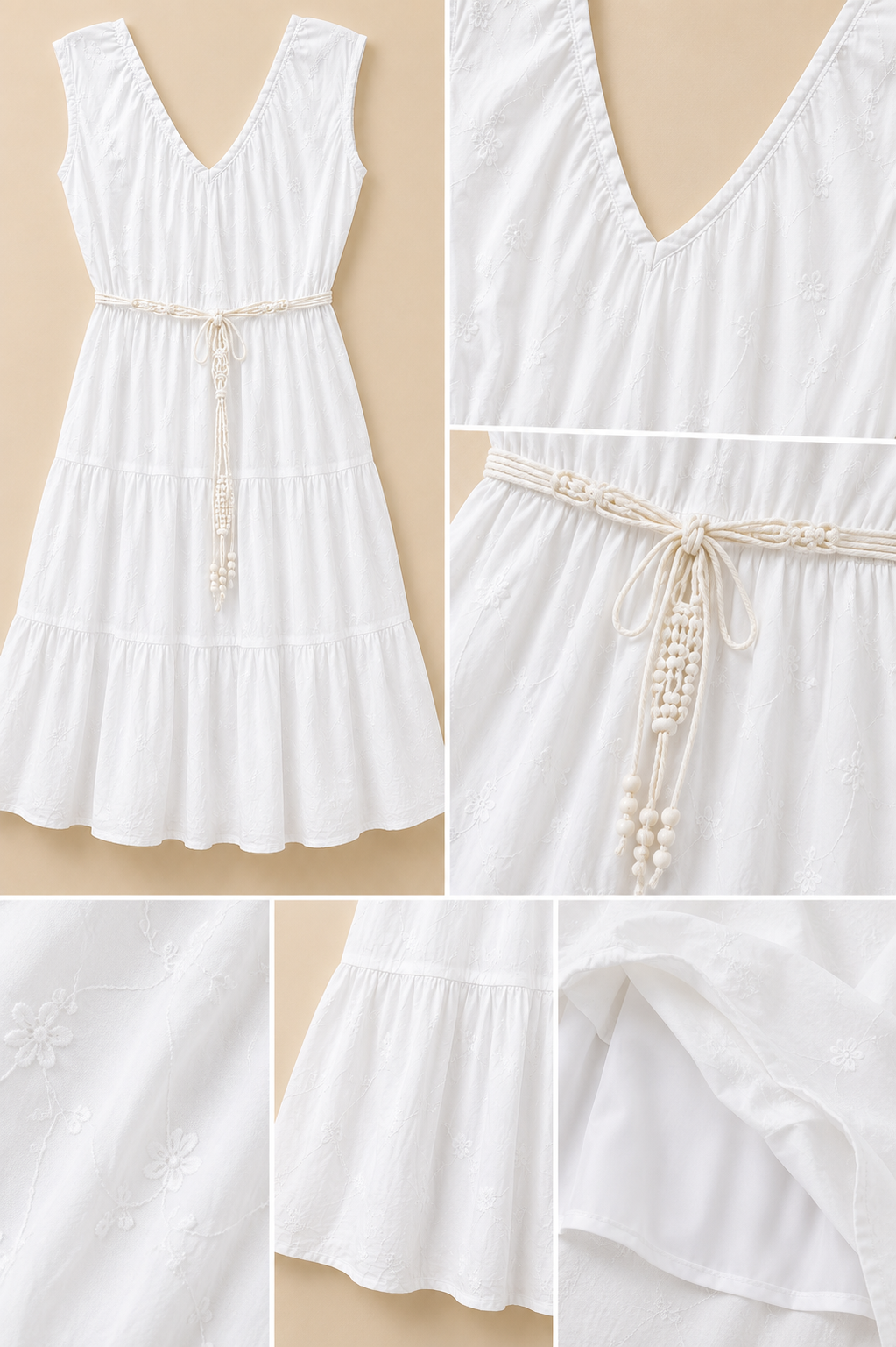 Ivory Grace Midi Dress