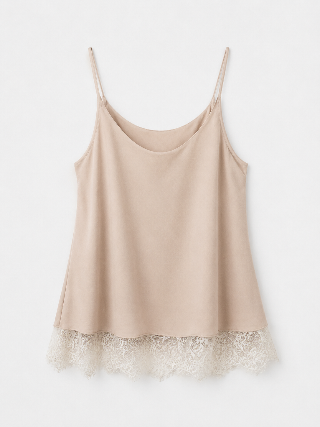 Camisole-Top aus rosafarbener Spitze