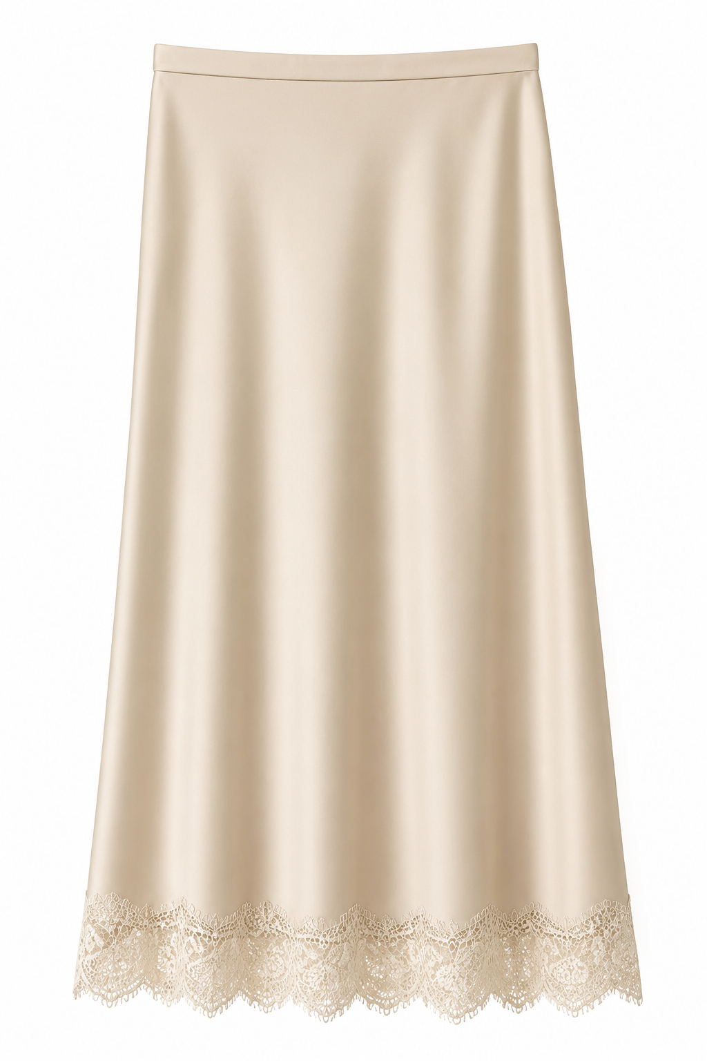 Lace Luxe Satin Skirt