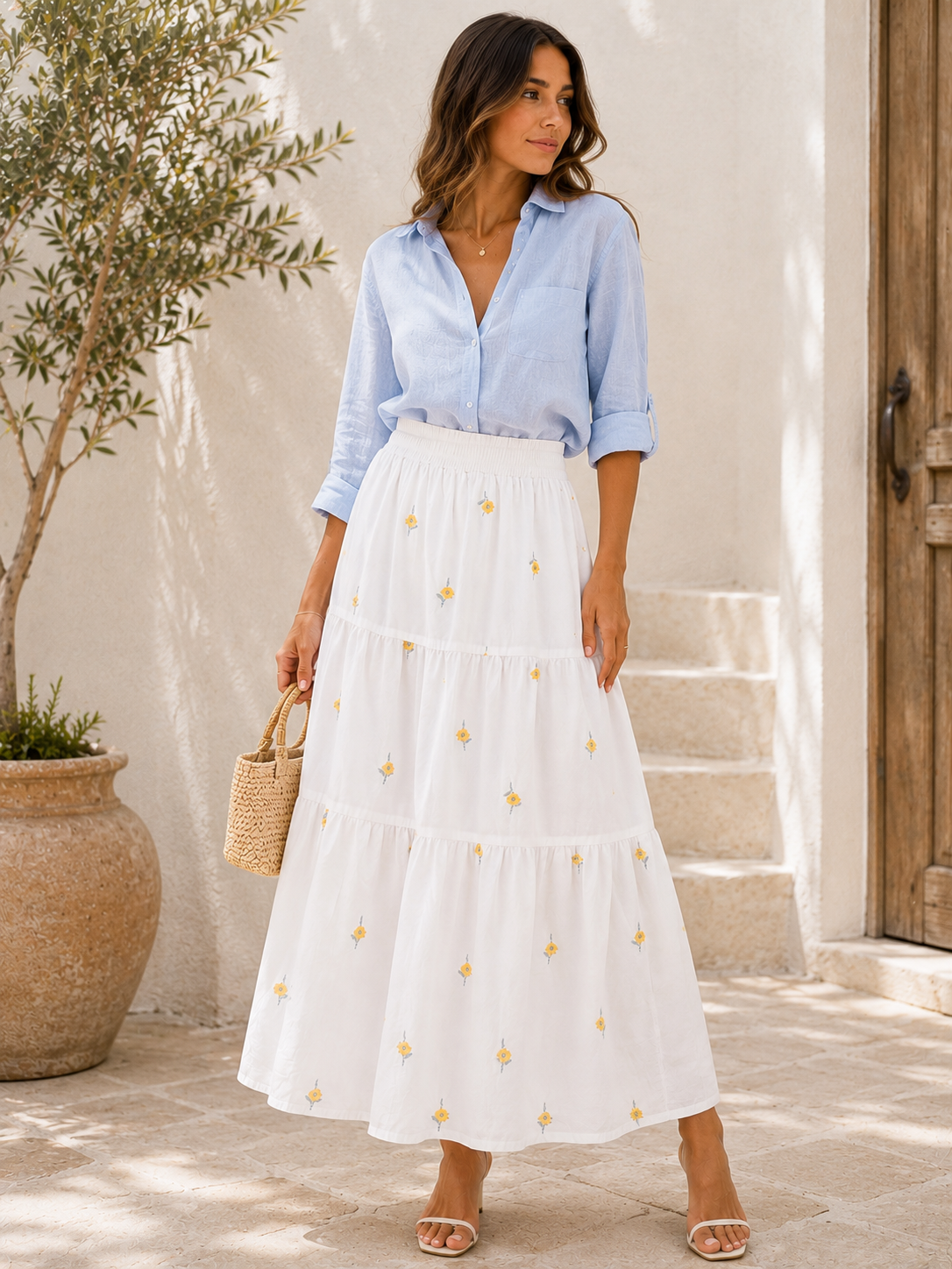 Jupe longue Daisy Bloom