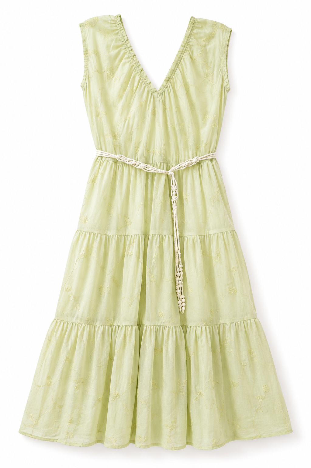 Luna Lime Midi Dress