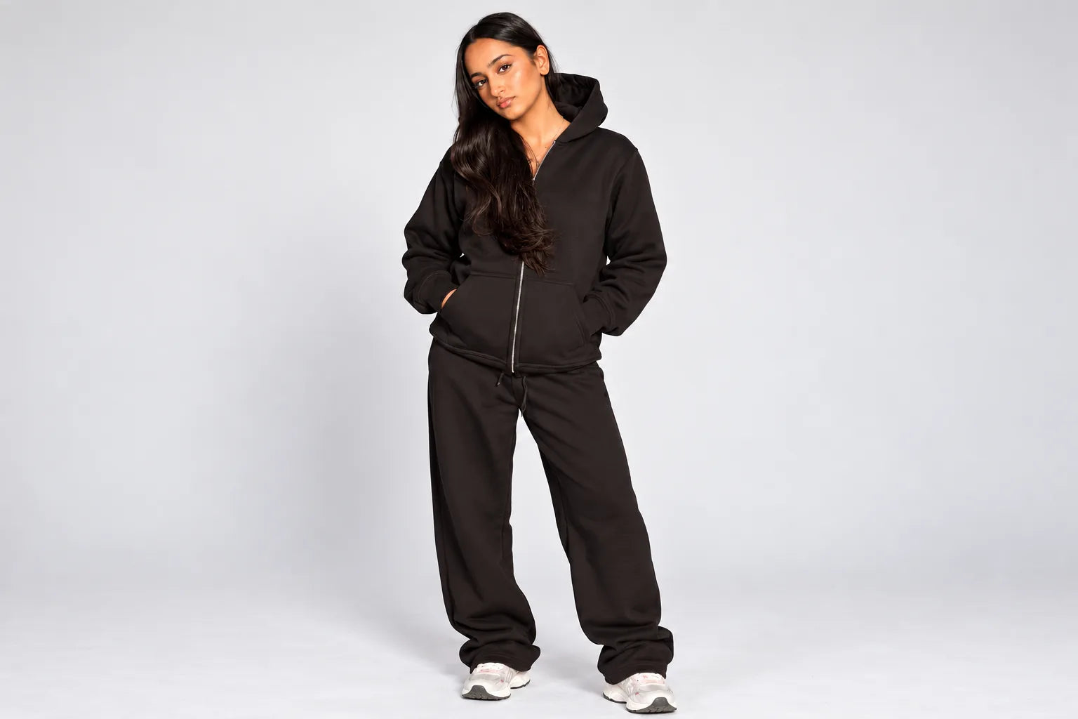 Black Premium Cotton Tracksuit