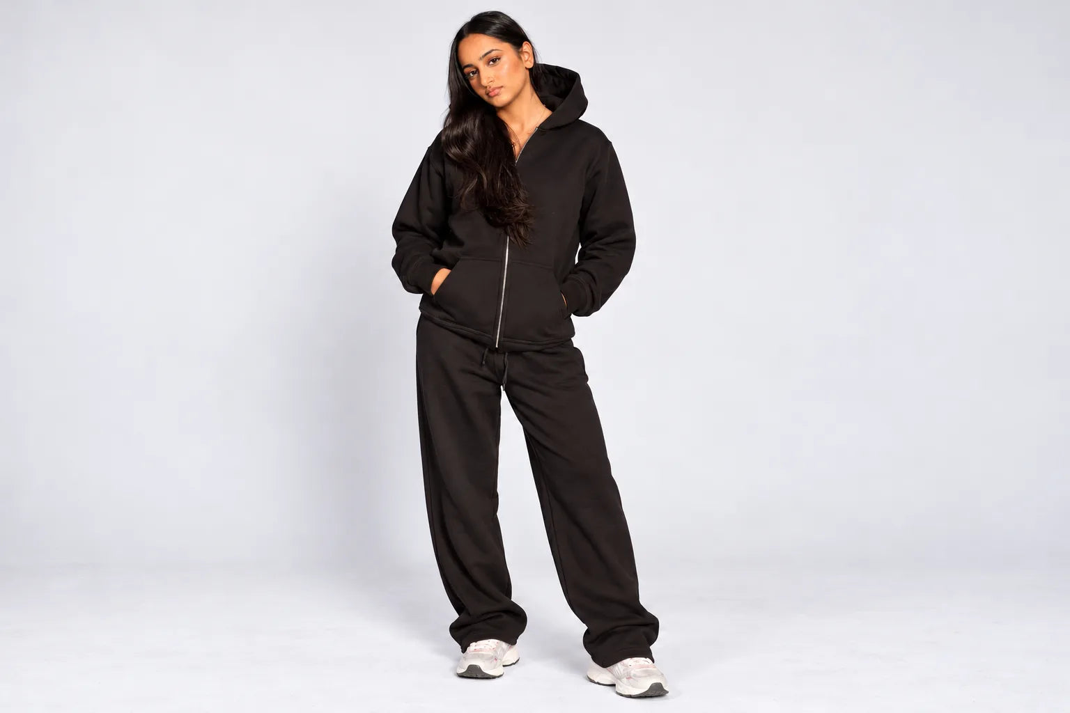 Black Premium Cotton Tracksuit
