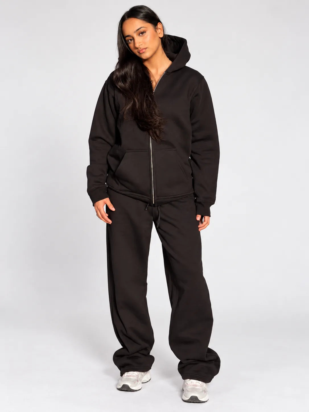 Black Premium Cotton Tracksuit